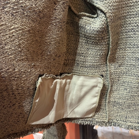 NIC + ZOE XS Olive Green pocket Tweed Jacket - Picture 6 of 11